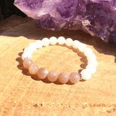 Bracelet en Pierre de Lune et Soleil | Lithothérapie Stéphanie